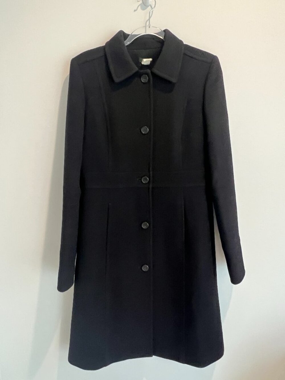 J. Crew Classic Lady Day Coat Black 10 Tall 10T Pristine